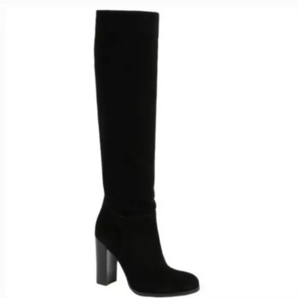 Sam Edelman Victoria Tall Suede Black Knee High Boot size 9. - Picture 11 of 11
